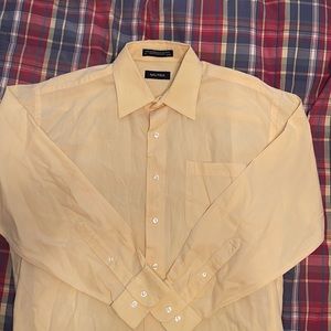 Men’s Nautica Cotton Dress Shirt Yellow 16 neck, 32/33 sleeve